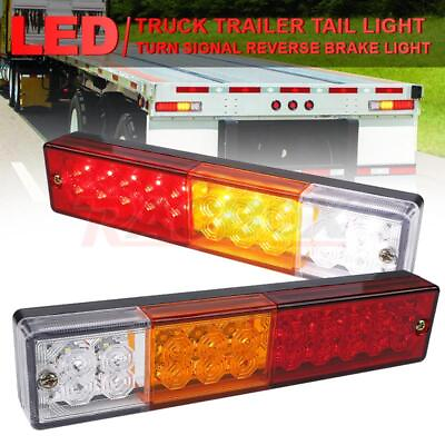#ad 2x Tail Light 20LED Stop UTE Indicator Reverse Lamp Trailer Truck Light 12V 24V AU $29.60