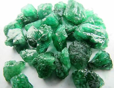 #ad Certified Natural UNCUT Colombian Green Emerald Rough Gemstone Lot Big Sale $65.40