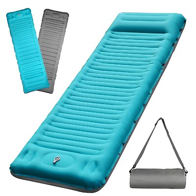 #ad WILSNEY Camping Sleeping Pad 5 Inch Ultra Thick Self Inflating Sleeping Mats... $45.45