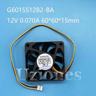 #ad NONOISE Cooling Fan G6015S12B2 BA 12V 0.070A 60*60*15mm 3 Pin For Samsung DLP TV $14.42