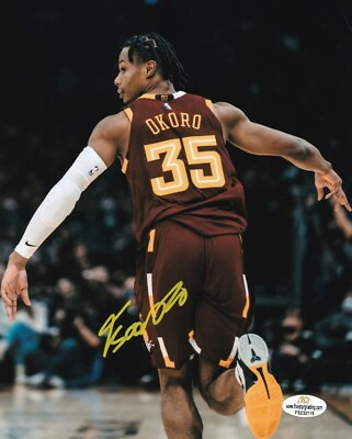 #ad Signed Isaac Okoro Cleveland Cavaliers 8x10 Photo w COA $32.20