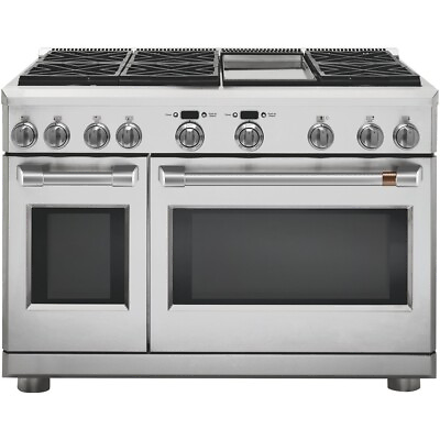 GE Cafe C2Y486P2MS1 48quot; Stainless Steel Dual Fuel Professional Range $4999.99