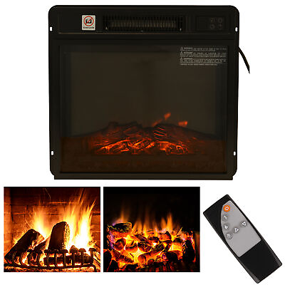 #ad 18quot; Electric Fireplace Heater Insert Heater w Remote Timer Bedroom Home Office $97.25