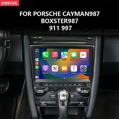 #ad CHSTEK Car Radio Navigation Black for Porsche Cayman 911 987 Boxster 997 Carplay $228.60