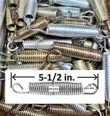 #ad Bulk Avail Standard Replacement Trampoline Springs Zinc Gold Silver 5 1 2amp;quot; $1.12
