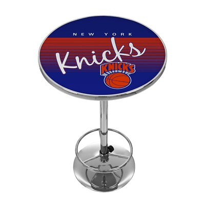#ad New York Knicks Hardwood Classics NBA Chrome Pub Table $224.99