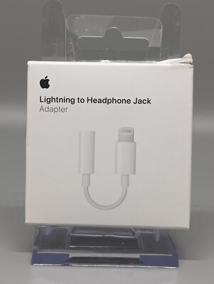 #ad Genuine Apple Lightning to 3.5mm Headphone Jack Adapter MMX62AM A Open Box $8.50