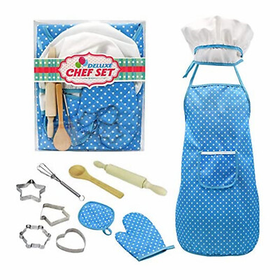 #ad Kids Children Role Play Kitchen Toys Cooking and Baking Set Chef Kit Gift usa $5.49