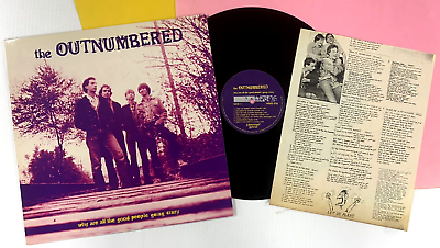 #ad OUTNUMBERED Why Are All The Good 1985 LP Insert *Never Played* Vinyl ML 216 $25.00