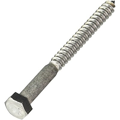 #ad The Hillman Group 832042 5 16 x 3 1 2 Inch Stainless Steel Hex Lag Screw Box 25 $29.75