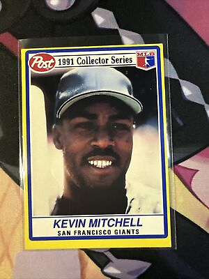 #ad 1991 Post Cereal Kevin Mitchell #24 San Francisco Giants $0.99