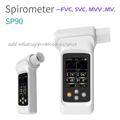#ad Hand Held Pulmonary Function FVC SVC MVV and MV Spirometer PC SoftwareSP90 $289.00