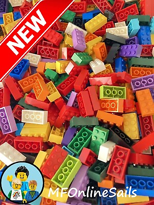 #ad **NEW** 50 Count 2x4 LEGO bricks Random bulk lot mix of colors $13.00