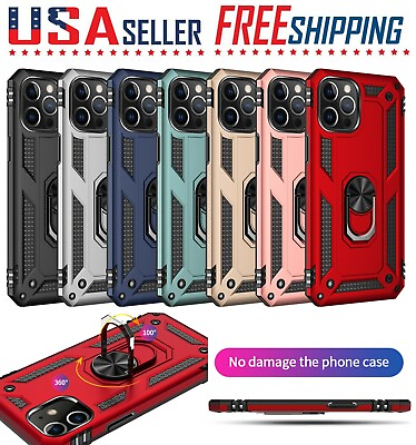 #ad For Apple iPhone 11 11 Pro 11 Pro Max Full Cover Case Kickstand Ring Holder $4.95