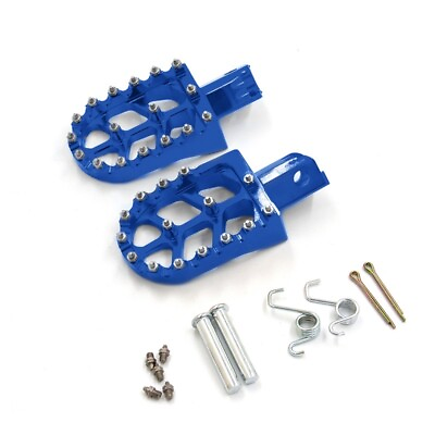 #ad Motorcycle Foot Pegs CNC For CR125 CR250 02 07 CRF250R 2004 2023 Dirt Bike Blue $32.00