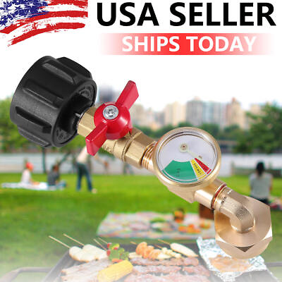 #ad Propane Refill Adapter w ON Off Valve and Gauge Fill 1Lb Bottle From 5 40Lb Tank $13.95