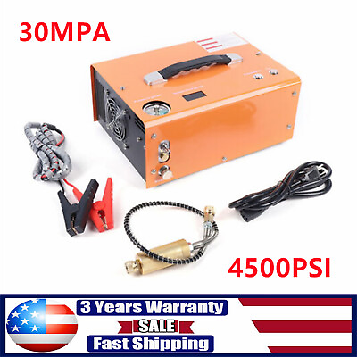 #ad 30MPa Air Compressor Electric High Pressure Airgun 4500PSI Paintball Pump US $231.00