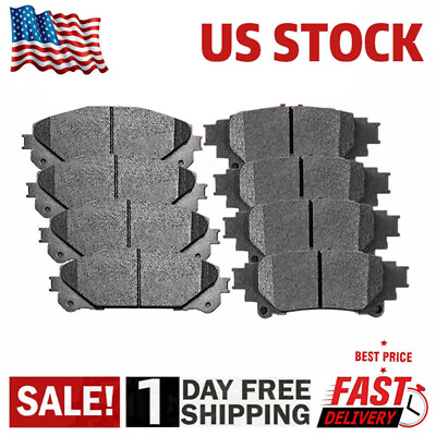 #ad #ad Front amp; Rear Ceramic Brake Pads For 2011 2016 2017 2018 2019 2020 Toyota Sienna $36.10