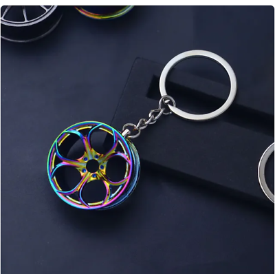 #ad Creative Head Keychain Keyring for Car Key Pendant Keys Holder Rim Wheel K AU $19.99