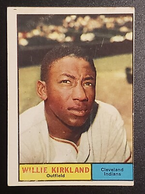 #ad Set Break 1961 Topps Baseball VG EX #15 Willie Kirkland Cleveland Indians $1.97