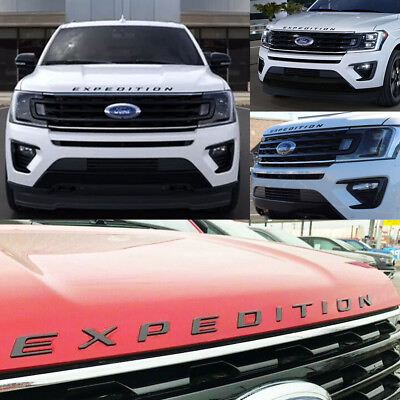 #ad Fits OEM 2018 21 Expedition Max Limited GLOSS BLACK Stealth Hood Letters Emblem $44.99