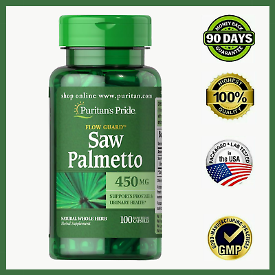 #ad ✅ Saw Palmetto 450 MgSupports Prostate and Urinary Health100 Count by Puritan✅ $7.90