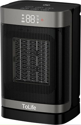 #ad 1500W Fast Heating Ceramic Space Heater with Safety Features and Timer NEW $49.99
