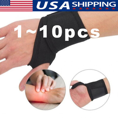 #ad Wrist Brace Sports Band Wrap Adjustable Support Gym Strap Carpal Tunnel Bandage $16.29