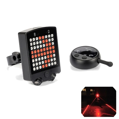 #ad Rechargeable Waterproof Wireless Bicycle Turning Warning Taillight 64 LEDs Home $21.99