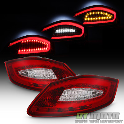 #ad 2005 2008 Porsche Boxster 987 06 08 Cayman Red LED Tube Tail Lights Lamps Pair $395.99