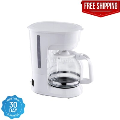 #ad Mainstays White 12 Cup Drip Coffee Maker freeshipping $20.99