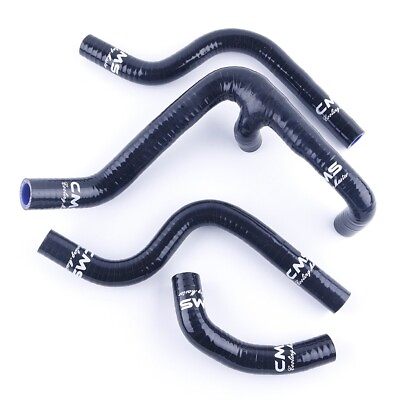 #ad Black Silicone Radiator Water Hose Kit for 2000 2010 Husqvarna WR250 WR300 WR360 $54.99