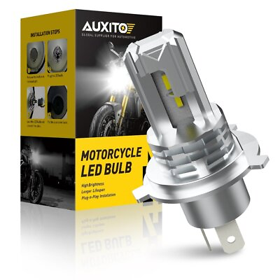 #ad AUXITO H4 9003 LED Motorcycle Headlight Bulb High Low Beam 6000K Super Bright M4 GBP 14.99