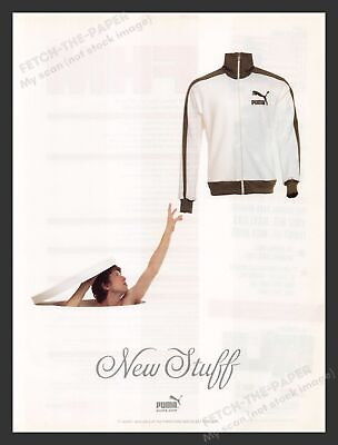 #ad Puma NEW STUFF White on White Clothing 2000s Print Advertisement Ad 2005 $10.99