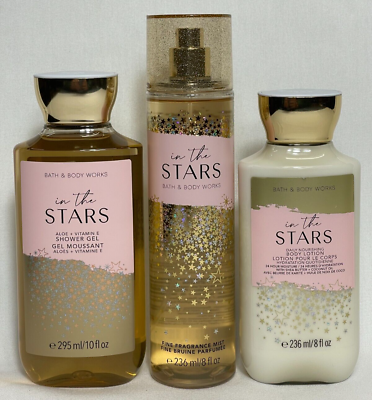 #ad NEW Bath amp; Body Works In The Stars Gift Set Full Size Shower Gel Lotion Mist $25.55