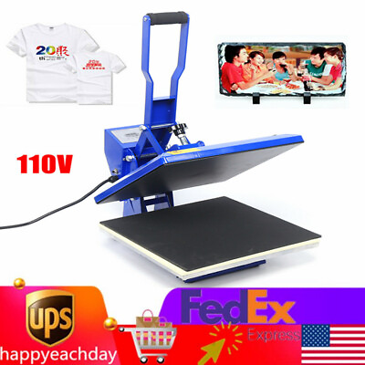 #ad 15quot; x 15quot; Digital Heat Press Machine Transfer T Shirt Sublimation Machine 1400W $159.60