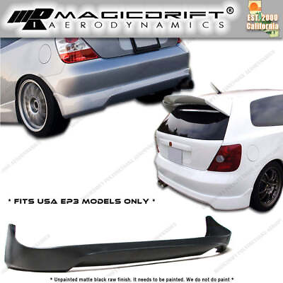 #ad 02 03 04 05 Honda Civic Si Hatch HB EP3 Type R CTR Style Rear Lower Bumper Lip $103.80