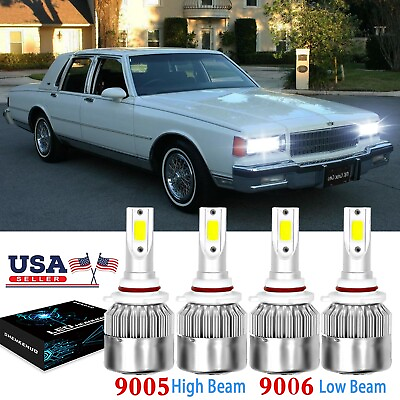 #ad For Caprice 1987 1989 1990 6000K LED Headlight High amp; Low Beam Bulbs $25.15