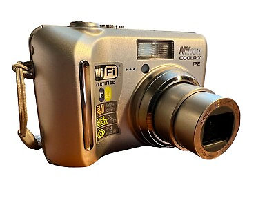 #ad Working NIKON Coolpix P2 Digital Compact Camera Wi Fi 3.5x Zoom Bundle *Clean* $37.99