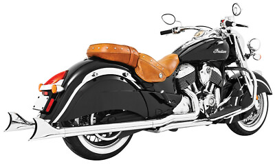 #ad Freedom Exhaust Duel w Sharktail Chrome Indian Chieftain Roadmaster IN00047 $1304.99