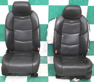 #ad * BAGS* 15#x27; ESCALADE Black Leather Heated Cooled Dual Power Memory Bucket Seats $683.99