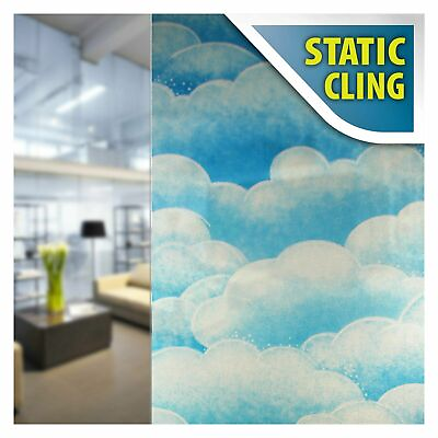 #ad #ad BDF 1CCCB Window Film Non Adhesive Cotton Candy Cloud Blue Static Cling $89.99