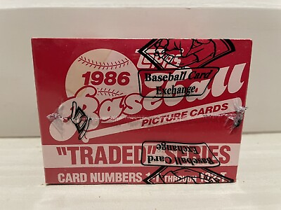 #ad 1986 Topps Traded Baseball Set BBCE Wrapped FASC From A Sealed Case Bonds amp; Bo $70.00