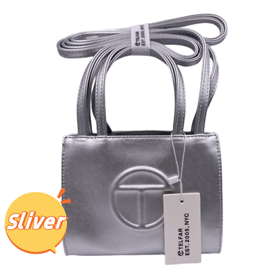 #ad Telfar （Small） Sliver Shopping Bag With Dust bag NWT US $83.00
