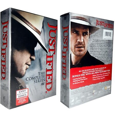 #ad #ad Justified The Complete Series Seasons 1 6 DVD BOX SET 19 Discs Brand New $23.94