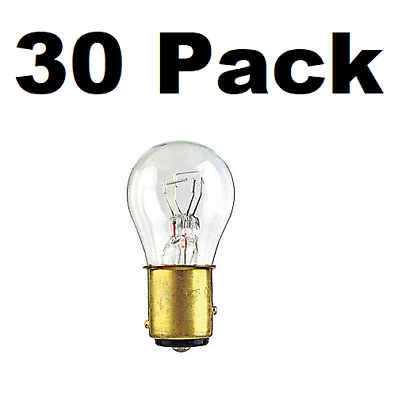 #ad Box of 30 #1157 Lamp Auto Bulb Automotive Lightbulb BRASS Dual Filament BAY15d $15.42