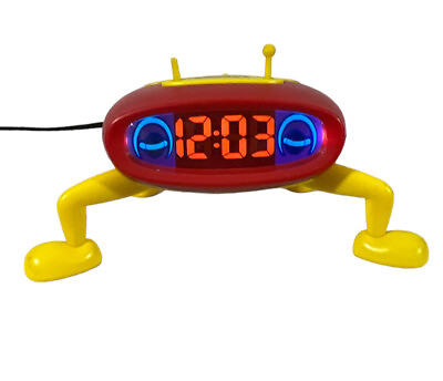 #ad Animated Electric Digital Space Alien Alarm Clock made by Advance $25.95