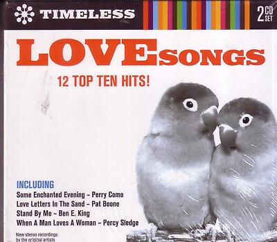 #ad Timeless Love Songs 2CD Digipak Classic COMO SLEDGE HOLIDAY PLATTERS DUKEmo $14.95