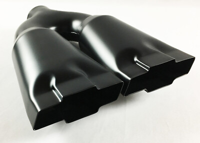#ad Exhaust Tip 2.25 Inlet 4.75 Outlet 13.75 Long High Temperature Black Dual Che $79.00