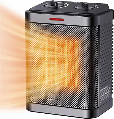 1500W Space Heater for Indoor Use Portable Electric Heater 2S Rapid Heating $24.99
